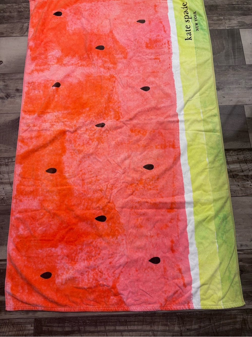 kate spade Watermelon Print Beach Towel - Pink & Green